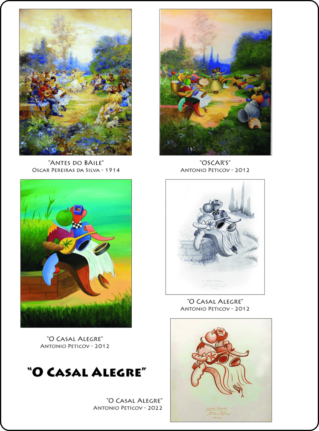 Obra O Casal Alegre de Antonio Peticov